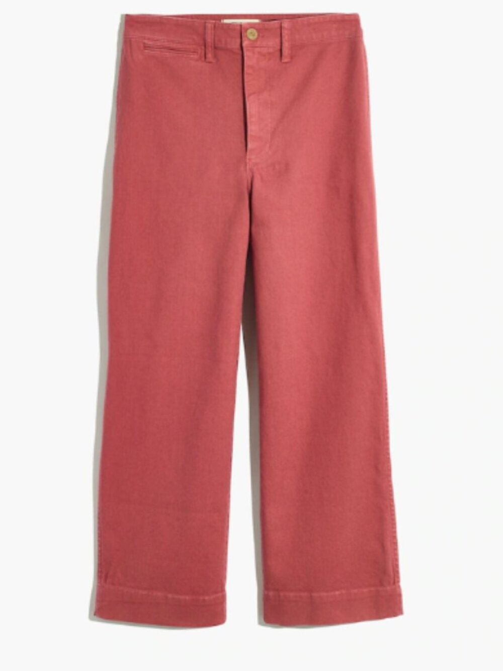 Madewell Slim Emmett Wide-Leg Crop Pants, New Copper - Size 26 - Picture 3 of 6